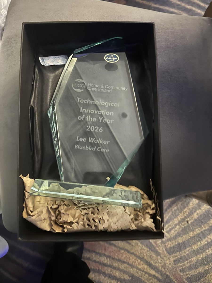 HCCI Technological Innovation of the Year 2026 glass trophy